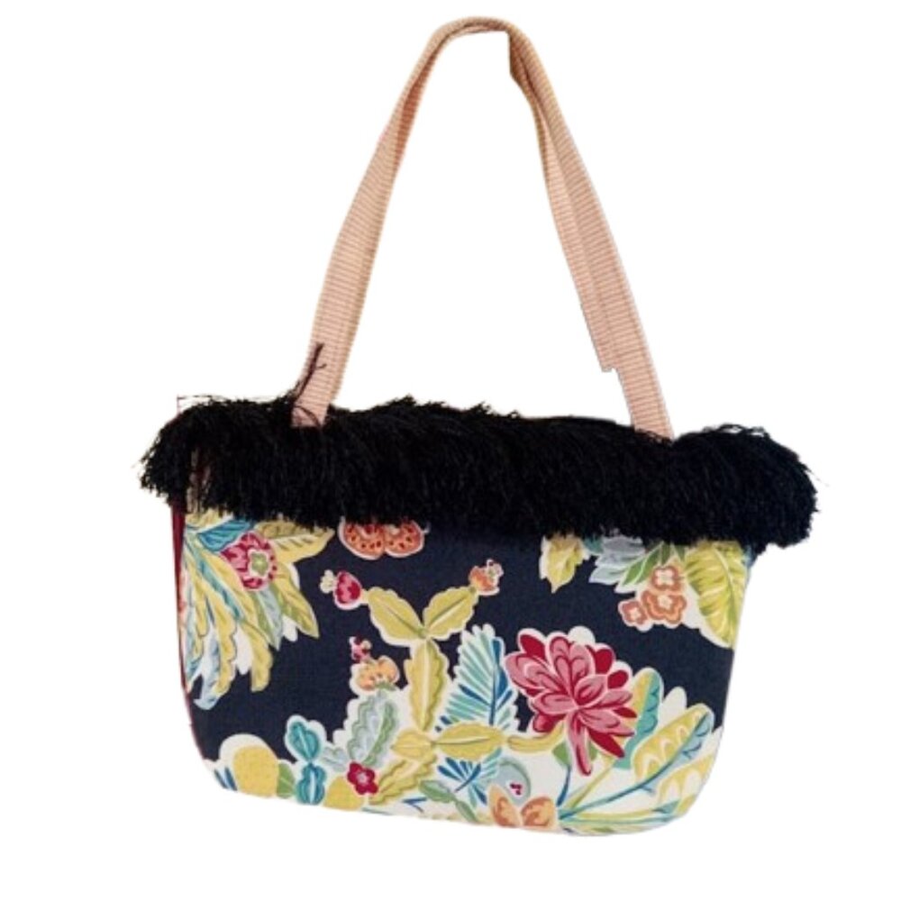 Funky Novelty Shaggy Multicolor Purse Tote Handbag